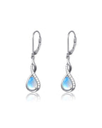 Infinity Teardrop Birthstone Earrings