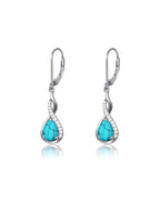Infinity Teardrop Birthstone Earrings