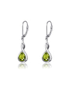 Infinity Teardrop Birthstone Earrings