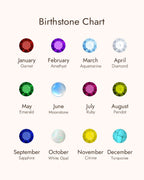 Infinity Teardrop Birthstone Necklace