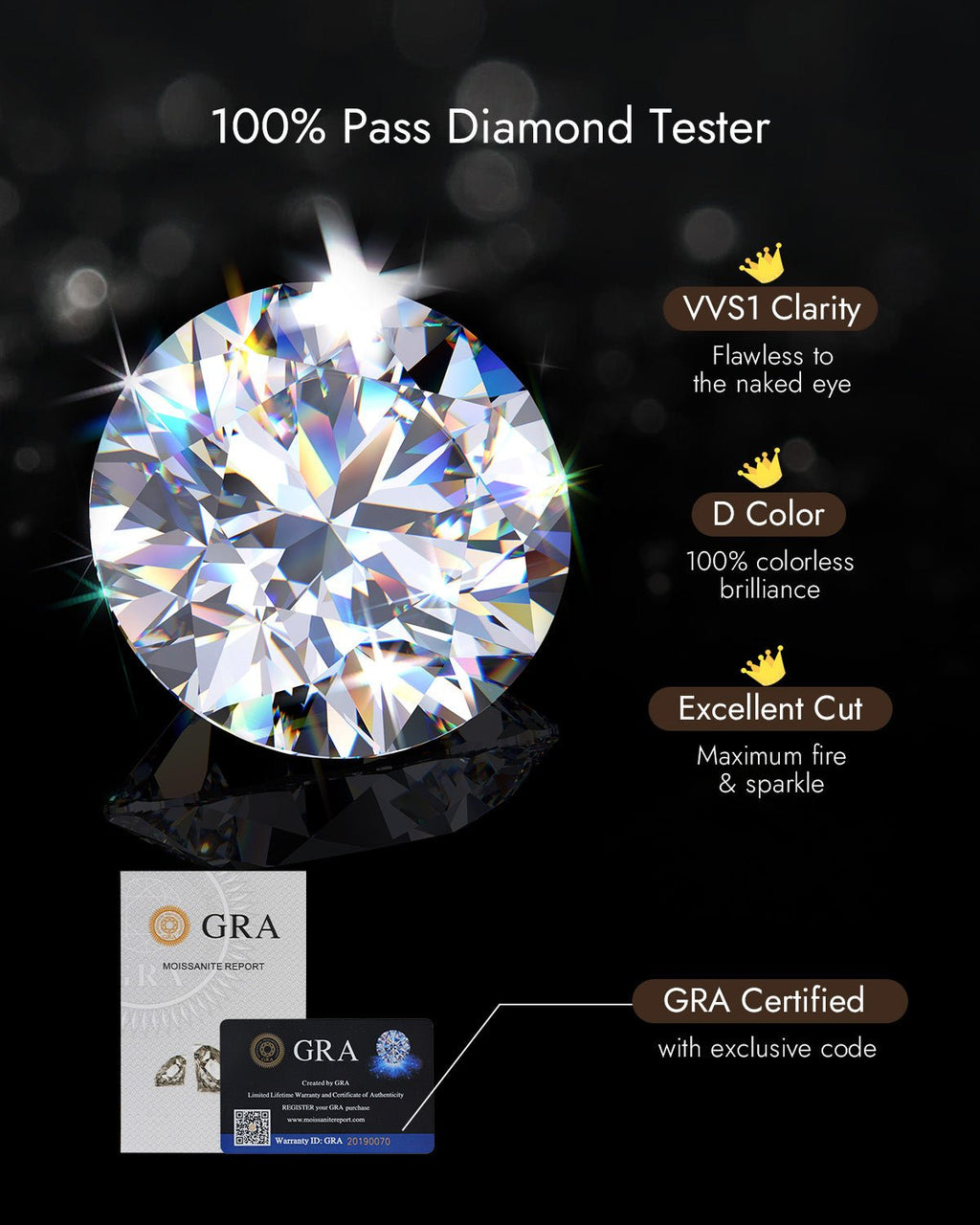 Infinity Teardrop Moissanite Necklace