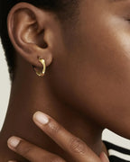 Irregular Gold Hoop Earrings