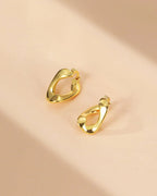 Irregular Gold Hoop Earrings