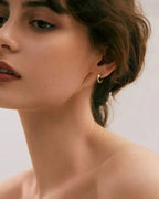 Irregular Gold Hoop Earrings