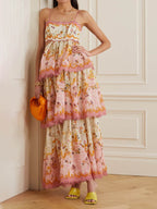 Fashionable Embroidered Cake Sling Dress