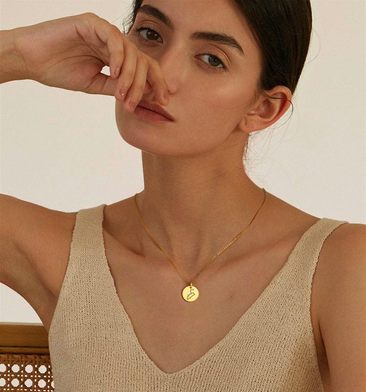 Leo Zodiac Pendant Necklace