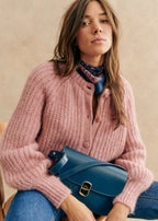 Loose Solid Color Long Sleeve Cardigan Sweater