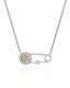 Lucky Star Safety Pin Necklace – Diamond-Inspired Pendant for Women