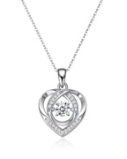 Moissanite Heart Pendant Necklace
