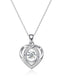 Moissanite Heart Pendant Necklace