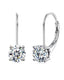 Moissanite Lever‑Back Drop Earrings