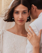 Moissanite Lever‑Back Drop Earrings