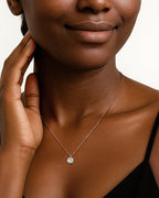 Moissanite Solitaire Pendant Necklace