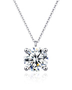Moissanite Solitaire Pendant Necklace