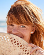 Moissanite Stud Earrings – Bezel Set Brilliant Cut