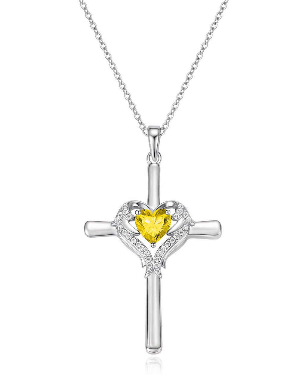 Molenia Angle Wing Cross Necklace