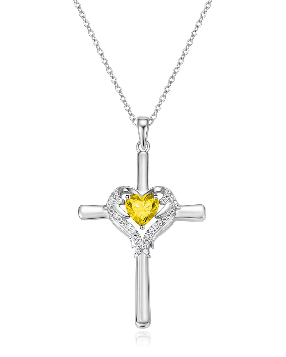 Molenia Angle Wing Cross Necklace