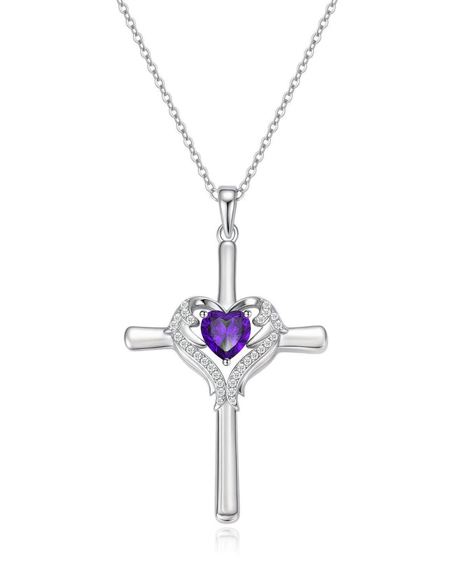 Molenia Angle Wing Cross Necklace Main Image