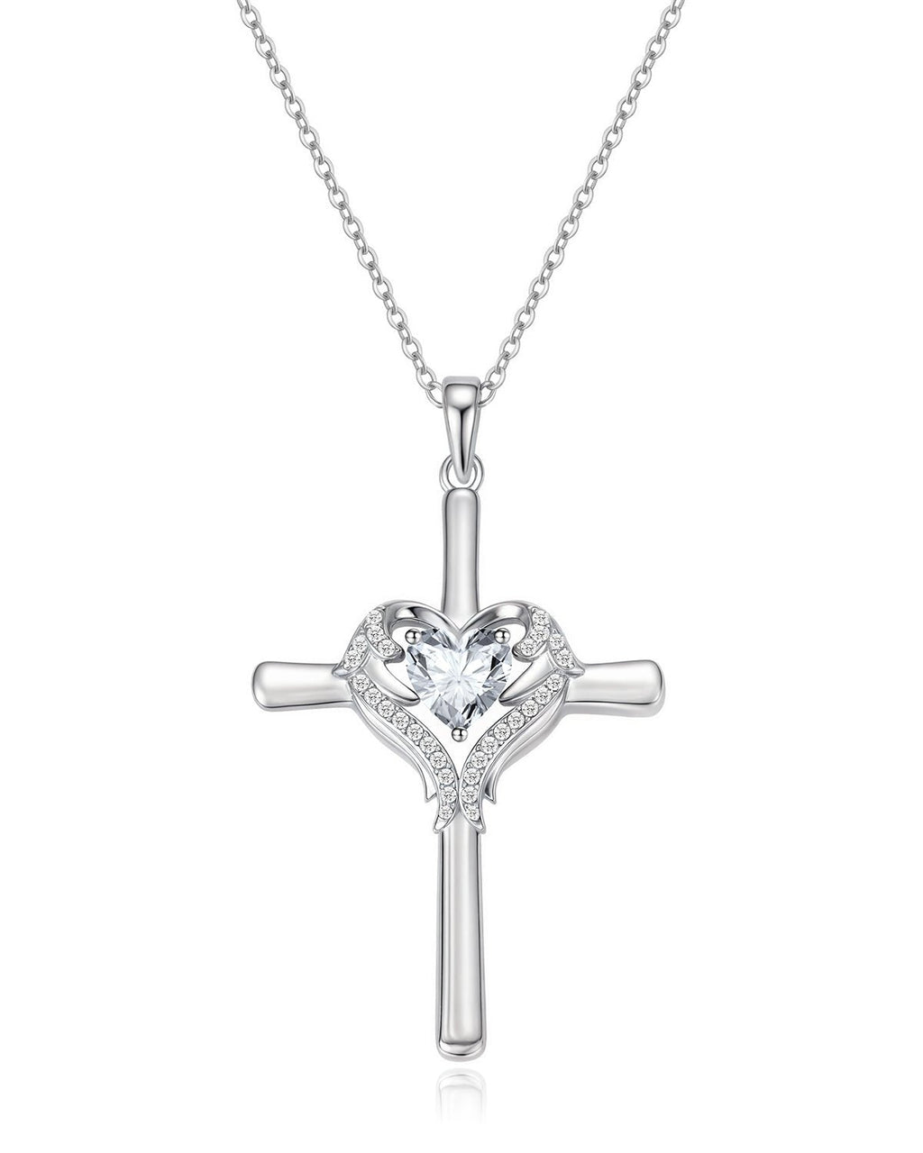 Molenia Angle Wing Cross Necklace