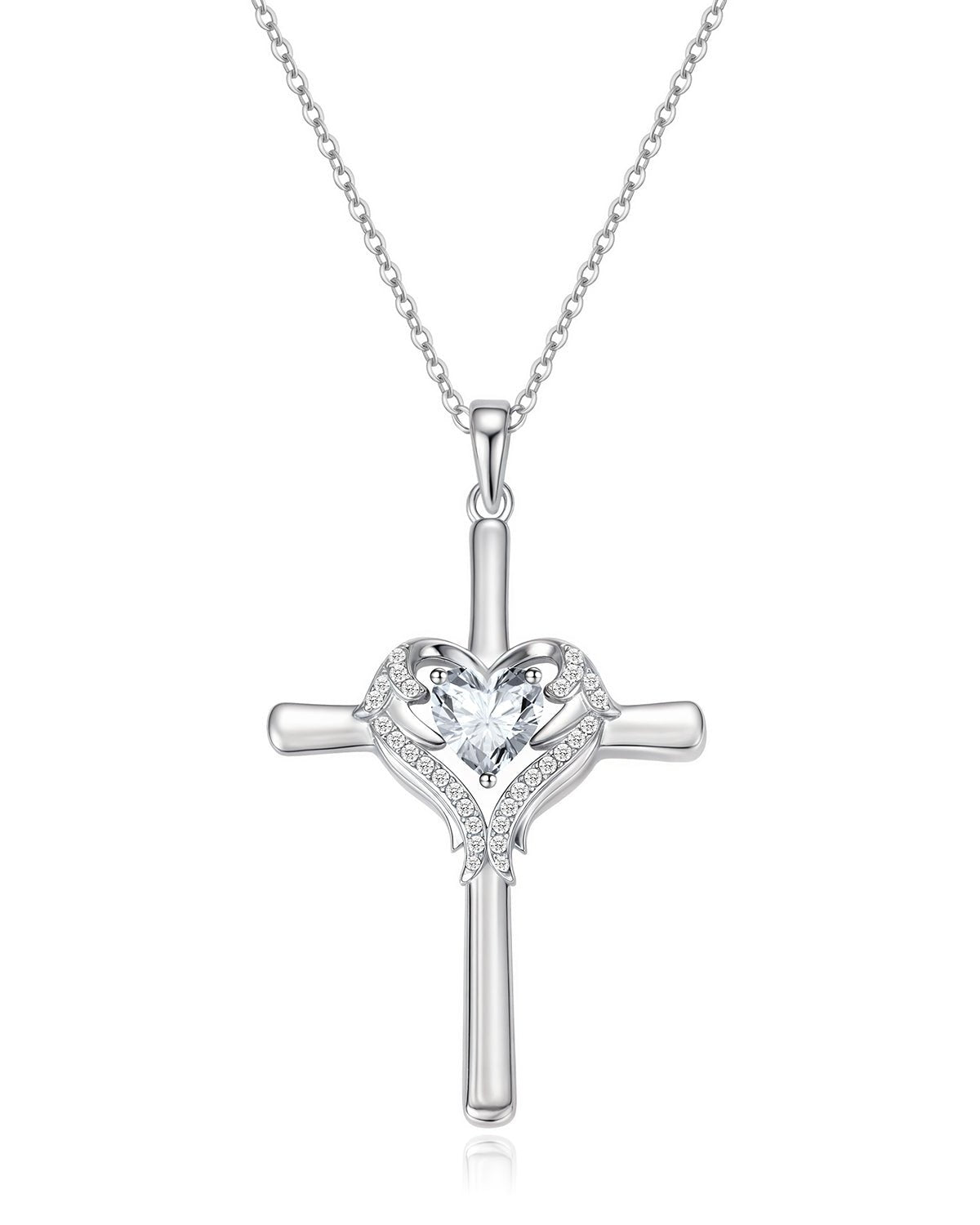Molenia Angle Wing Cross Necklace