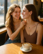 Molenia Birth Flower & Birthstone Heart Necklace