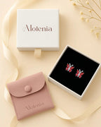Molenia Birthstone Butterfly Stud Earrings