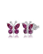 Molenia Birthstone Butterfly Stud Earrings