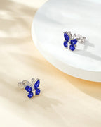 Molenia Birthstone Butterfly Stud Earrings