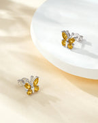 Molenia Birthstone Butterfly Stud Earrings