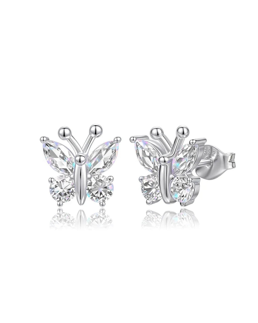 Molenia Birthstone Butterfly Stud Earrings