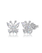 Molenia Birthstone Butterfly Stud Earrings