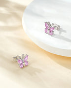 Molenia Birthstone Butterfly Stud Earrings
