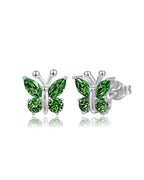 Molenia Birthstone Butterfly Stud Earrings