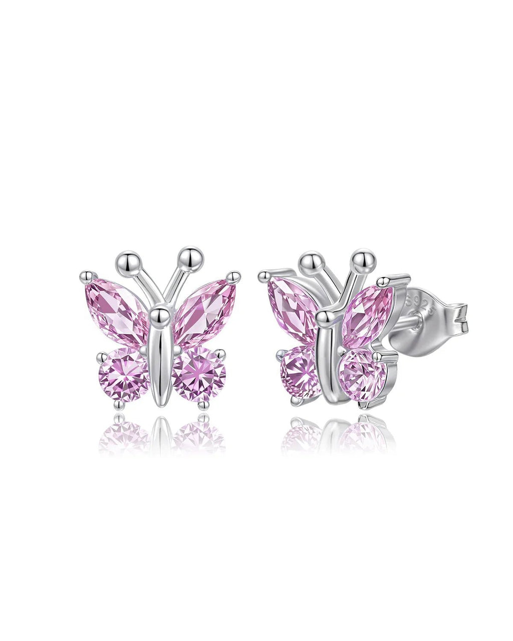 Molenia Birthstone Butterfly Stud Earrings