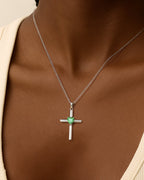 Molenia Birthstone Cross Necklace