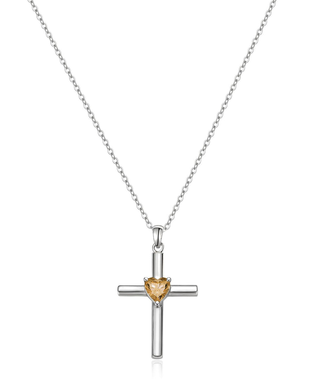 Molenia Birthstone Cross Necklace