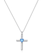 Molenia Birthstone Cross Necklace