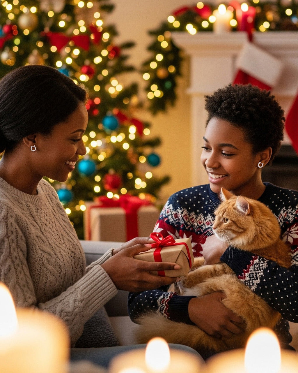Molenia Cat Face Stud Earrings