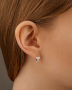 Molenia Cross Huggie Earrings