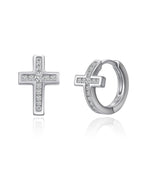Molenia Cross Huggie Earrings
