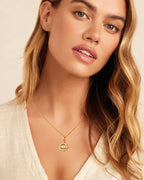 Molenia Double-Sided Enamel Evil Eye Necklace