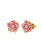 Molenia Enamel Flower Stud Earrings