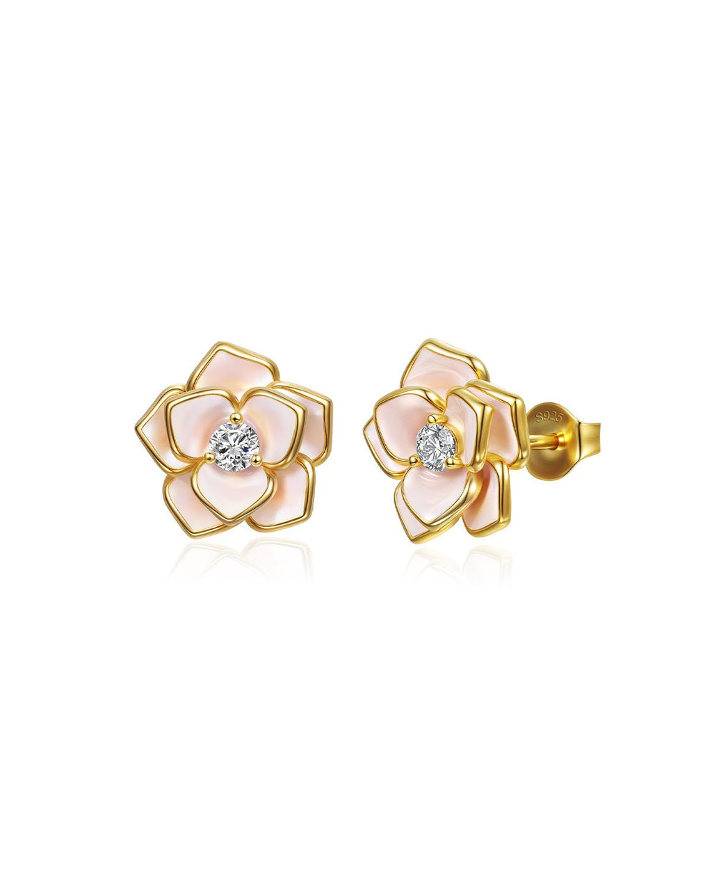 Molenia Enamel Flower Stud Earrings