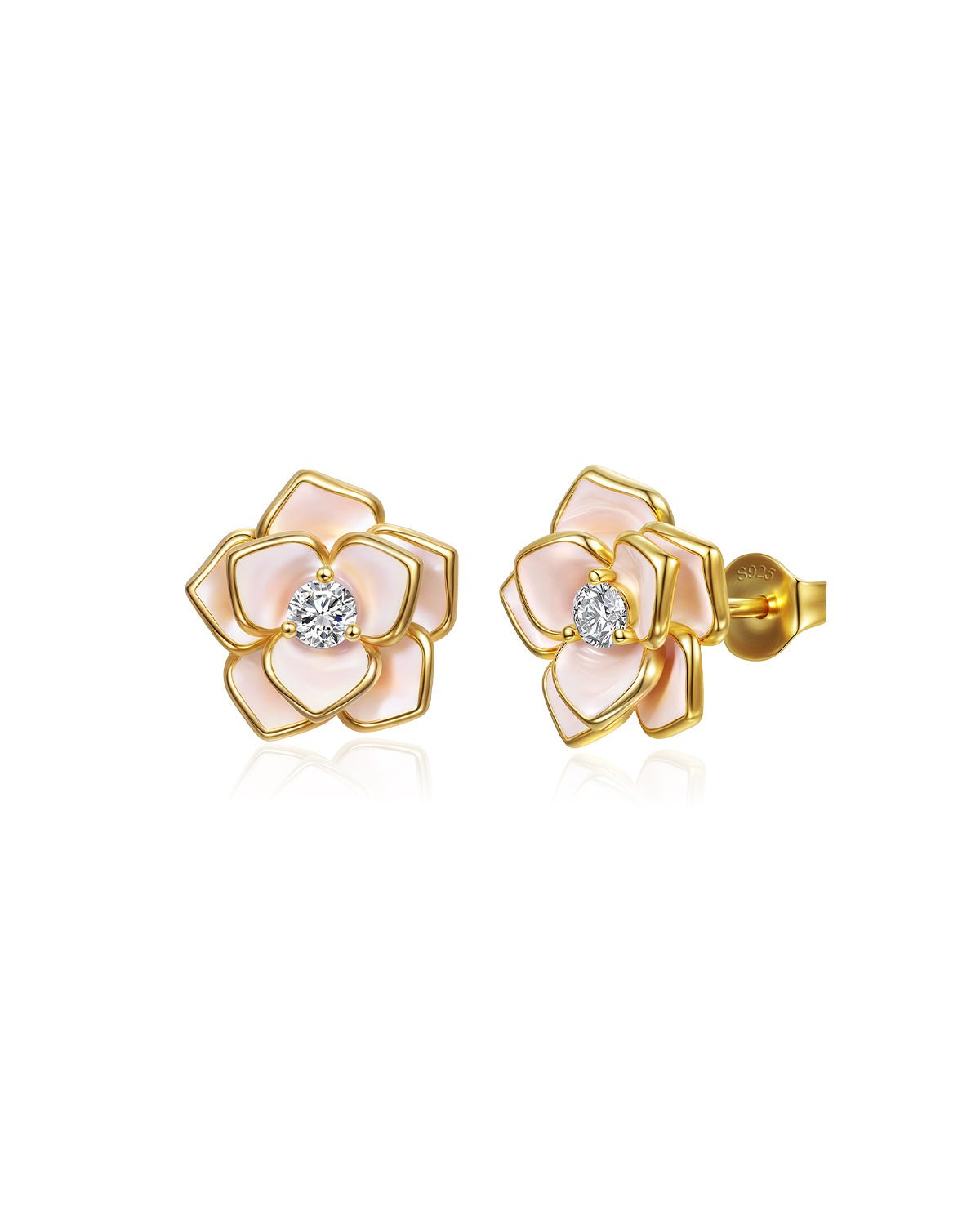 Molenia Enamel Flower Stud Earrings