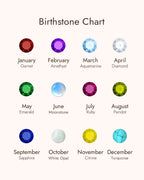 Molenia Halo Birthstone Stud Earrings