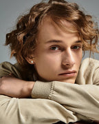 Molenia Halo Moissanite Stud Earrings