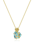 Molenia Heart & Rose Birthstone Necklace
