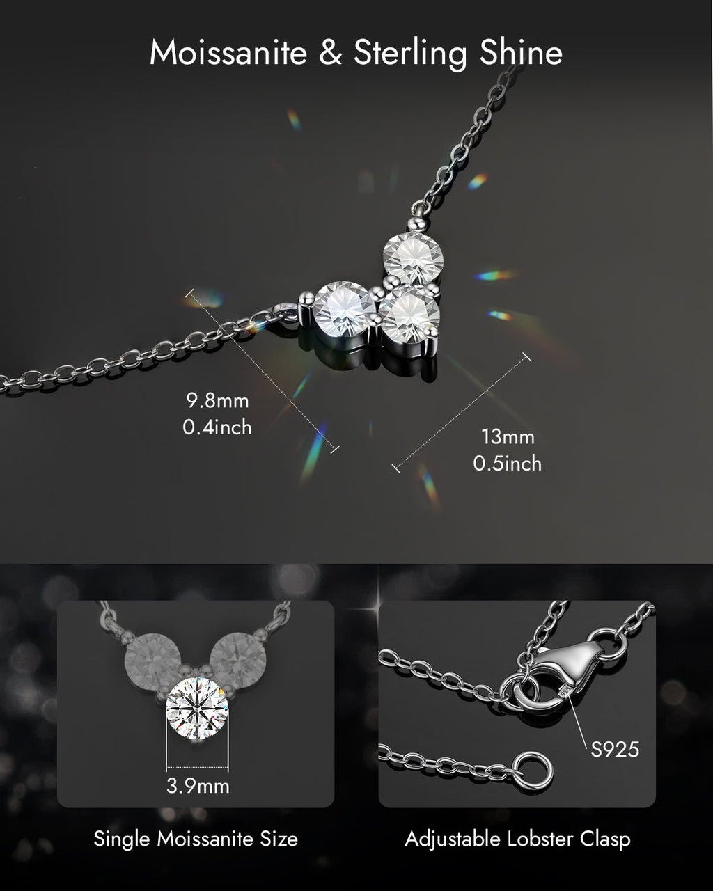 Molenia Just Because Moissanite Necklace