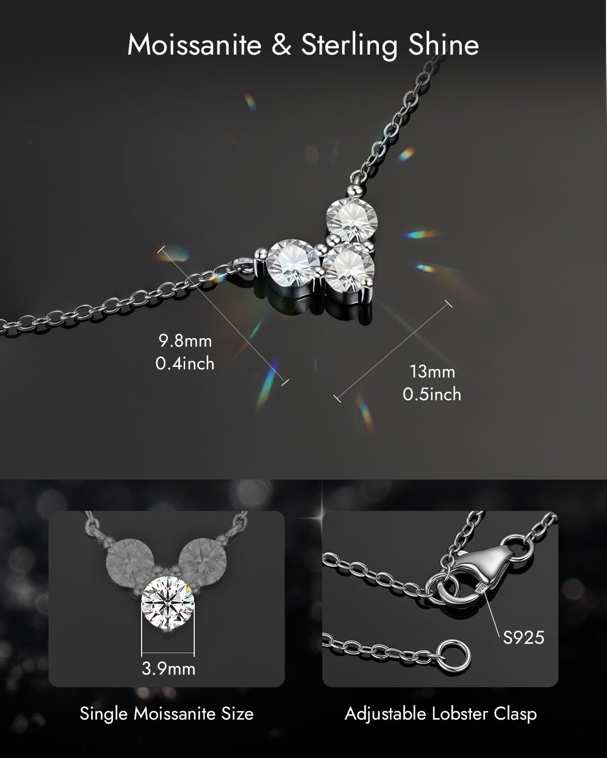 Molenia Just Because Moissanite Necklace