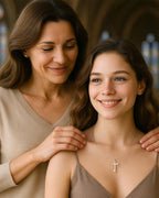 Molenia Moissanite Cross Necklace